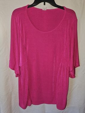 Sew In Love Fuchsia Scoop Neck Blouse